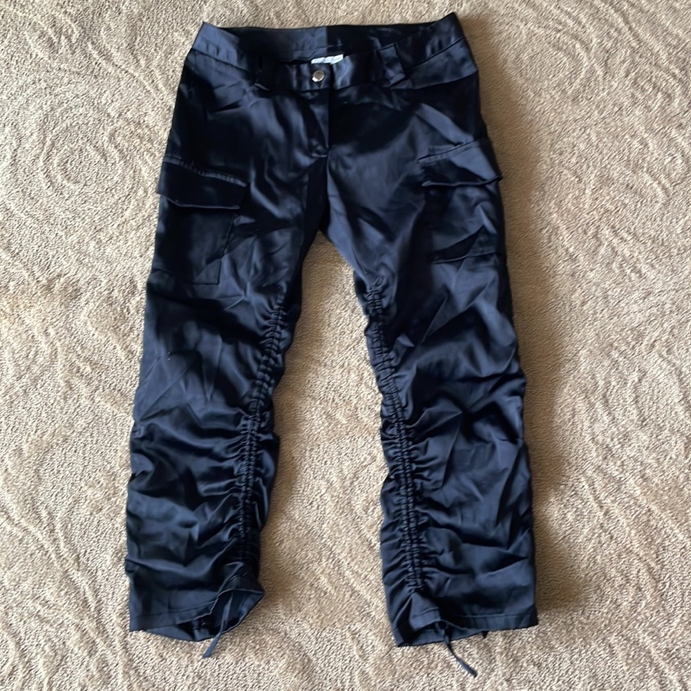 Elegant Black Satin Pants - Picture 7 of 7